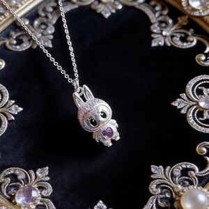 Labubu Collector Premium Pure Silver Necklace Limited Edition Pendant